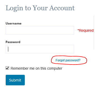 Login To Your Account